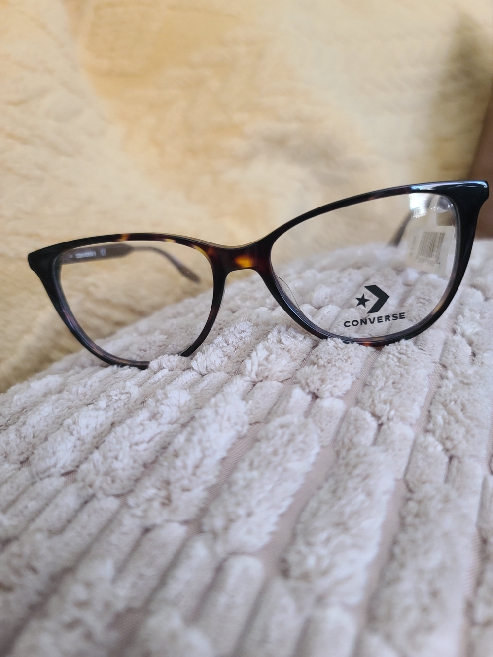 Converse Women's Tortoise Cat-Eye Glasses in Brown and Black
